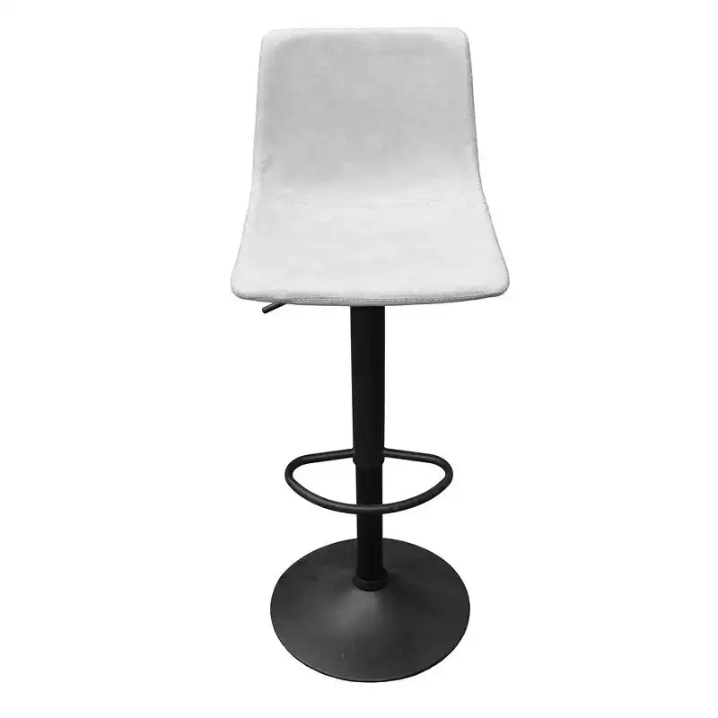 Tabouret de bar réglable en hauteur | Cuir végétalien, Repose-pieds, Îlot de cuisine