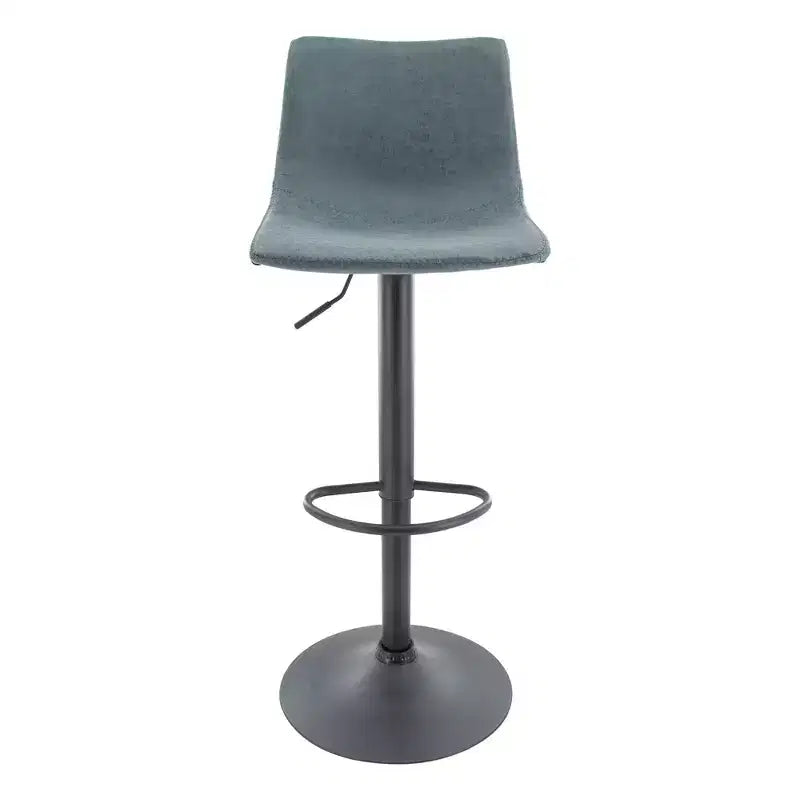 Tabouret de bar réglable en hauteur | Cuir végétalien, Repose-pieds, Îlot de cuisine