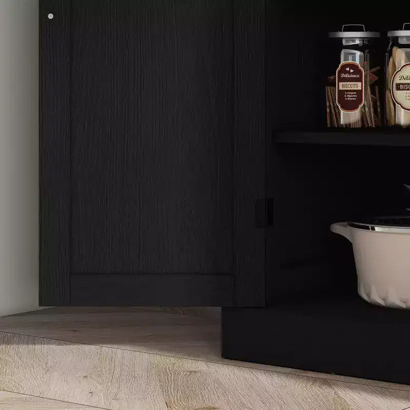 Garde-manger de cuisine autoportant de 183 cm | 2 placards, étagères réglables