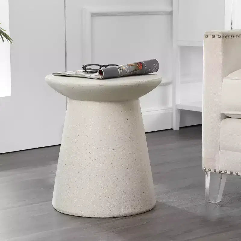 Table d'appoint Tambour Minimaliste 40cm | Utilisation Intérieure & Extérieure