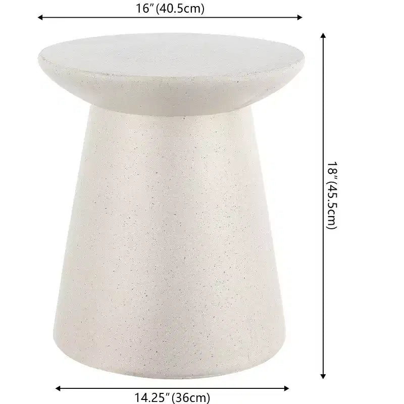 Table d'appoint Tambour Minimaliste 40cm | Utilisation Intérieure & Extérieure