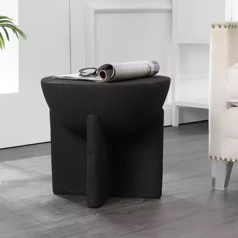 Table d'appoint Tambour Minimaliste 40cm | Utilisation Intérieure & Extérieure
