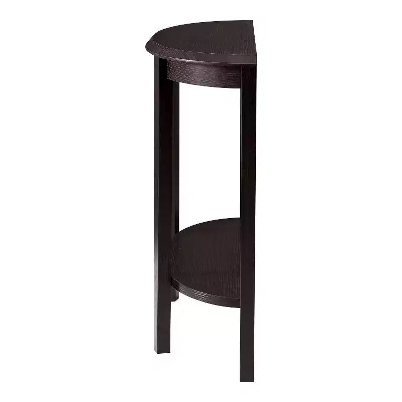 Console demi-lune 36" avec étagère | Style transitionnel