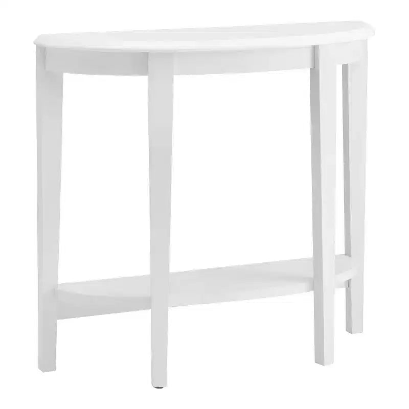 Console demi-lune 36" avec étagère | Style transitionnel