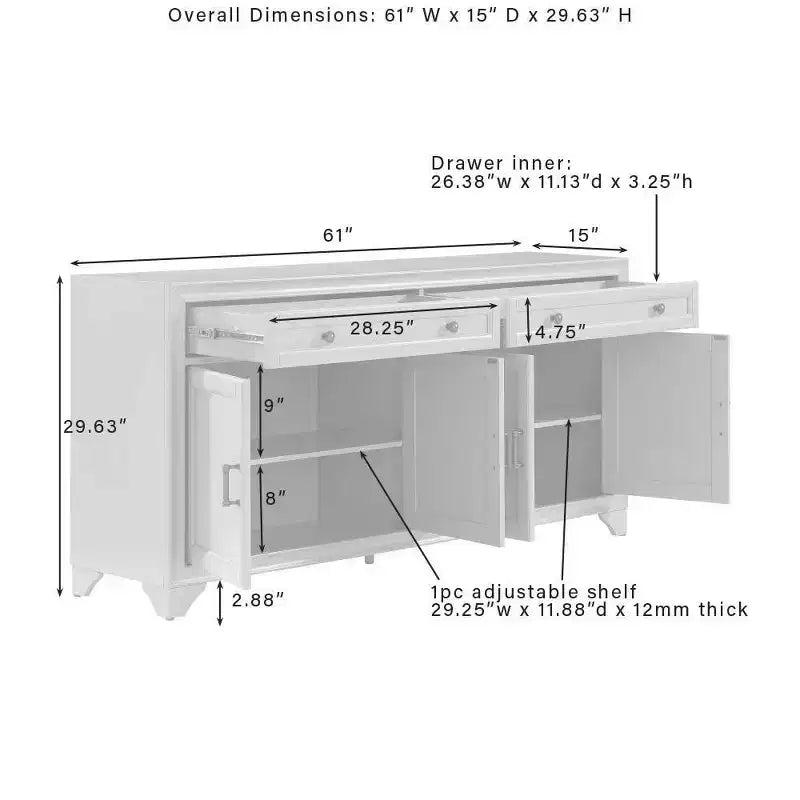 Buffet Bahut Vieilli | Rangement Rustique