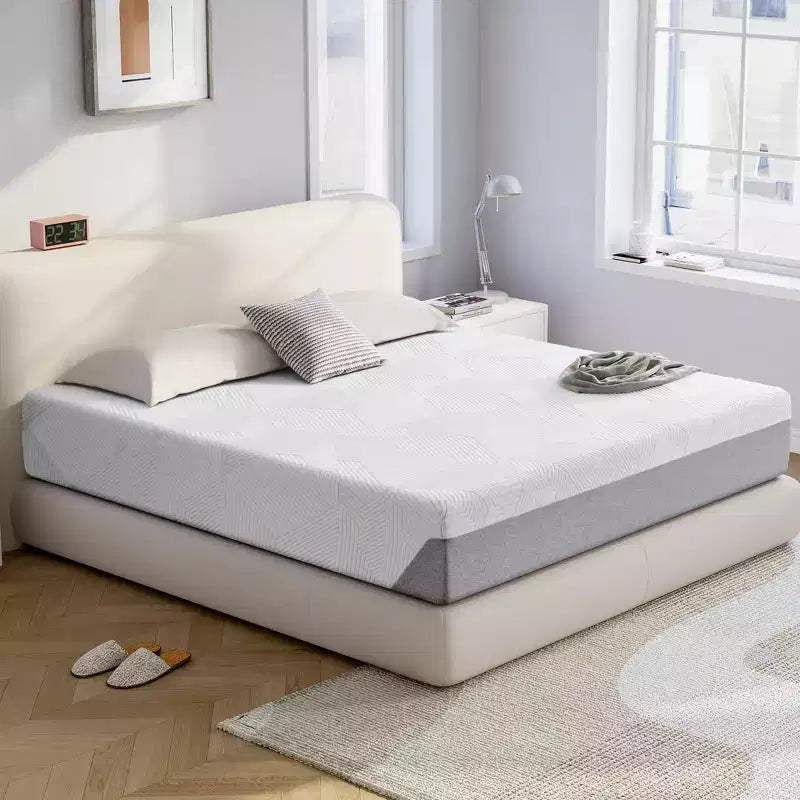 Matelas en mousse à mémoire de forme 25 cm | Gel rafraîchissant, soutien moyen, décompression